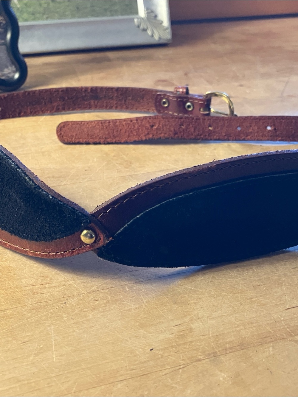 Leather and Suede Women’s Belt